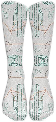 Ysfo Southwest Desert Tube Socks For Women & Men - Graduated Athletic Fit For Running, Nurses, Flight Travel, Skiing & Maternity Pregnancy - Boost Stamina & Recovery
