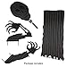 ATDAWN Metal Free Standing Black Ghost Decoration for Autumn Fall Thanksgiving Harvest Halloween Home Decor (24 inch)