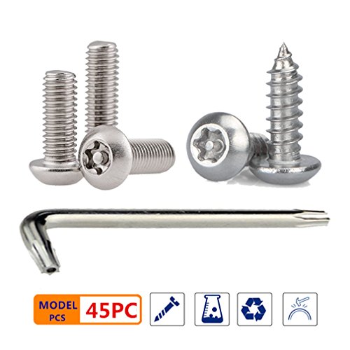 Stainless Steel License Plate Screws Anti Theft Frames Fasteners