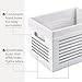 Large Wooden Crate for Storage - Decorative Wood Storage Boxes for Home Books Clothes Toys, This wood crate box / Basket / Bin Organizer is Lined with Machine Washable Soft Linen Fabric - White, Large
