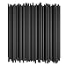 10 Inch Drinking Straws (250) (10 Inch x 0.23 Inch) (Black)