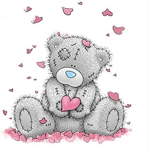Diamond Painting,Caopixx 5D Embroidery Paintings Rhinestone Pasted DIY Bear Canvas Wall Decor Cross Stitch (D)