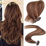 Sunny Cold Fusion Hair Extensions Natural Keratin U tip Hair Extensions Highlight Balayage Remy Human Hair 14