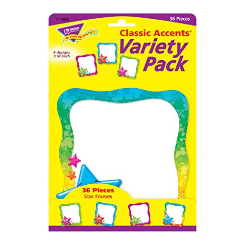 Trend Enterprises Star Frames Classic Accents Variety Pack (36 Piece)