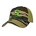 John Deere Embroidered Logo Mesh Back Baseball Hat - One Size - Men's - Camo
