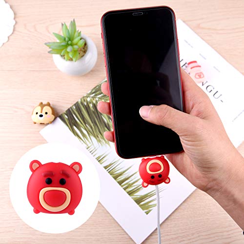 TUPARKA 18 Pcs Cable Protector for iPhone Charging Cable, Plastic Cute Fruit Drink Bottle Animal Unicorn Charging Cable Saver, USB Cable Saver Phone Accessory Protect Charger Cable - Thumbnail 3