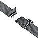 Moto 360 2 Watch Band (2nd Gen, Men's 42mm 2015), Threeeggs 20mm Stainless Steel Watch Strap Adjustbable Bracelet Band for Motorola Moto 360 2 Men's 42mm Smart Watch (A - Milanese Black)
