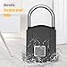 Fingerprint Padlock, IP65 Waterproof Smart Lock keyless Digital Lock, Travel Lock, USB Recharge Security Lock for School Locker, Gym, Backpack,Door, Cabinet, Suitcase, Indoor and Outdoor