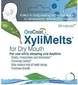 Oracoat All Ntural XyliMelts Discs for Dry Mouth Mild Mint 80.0 ea (pack of 2)