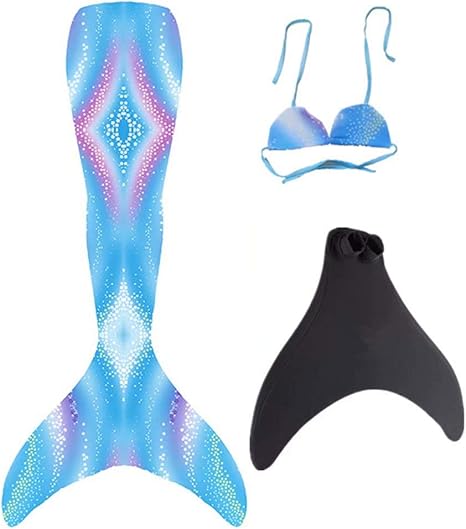 Amazon Co Jp 人魚の子供の魚の尾の水着のギフトは足ひれを装備することができます L ホーム キッチン