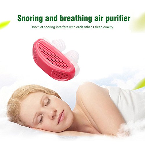 3 Packs 2-in-1 Silicone Anti Snoring Device Nose Air Purifier Vents Sleep Nasal Strips Snore Stopper Breathe Right Solution Guard AIDS Updated Version