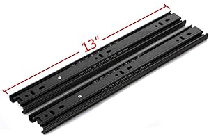 Payanwin Drawer Slides 13 Inch Ball Bearing Full Extension 3 Section Slide Track Mounting Drawer Runners Slider for Cabinet H