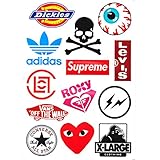 NAVA Extreme Sports Brand Dickies Skull Luggage Skateboard Laptop Car Bumper Sticker