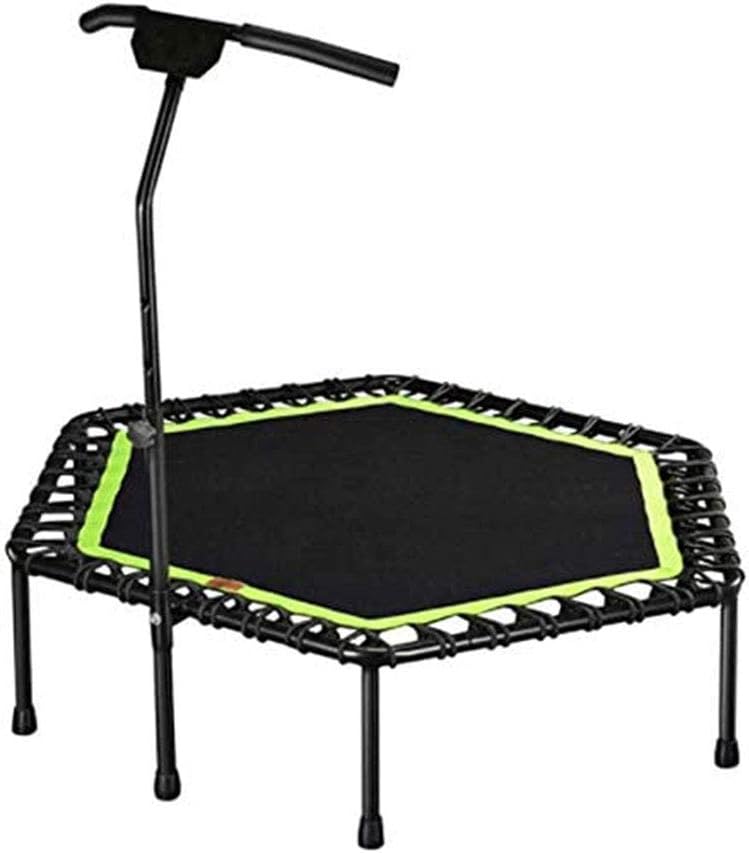Baoniansoo Hexagonal Fitness Trampoline with Handle, Professional Stretch Home Gym Sporting Goods, Silent Stretch Rope, Suitable for Weight Loss