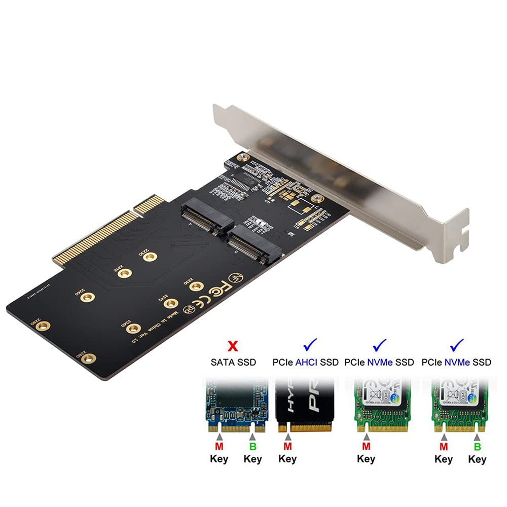 Nfhk Dual Nvme M.2 Pcie Adapter Installation With Mounting Screws