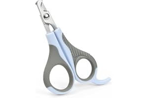 WePet Pet Nail Clippers U07.2, Professional Claw Trimmer, Scissor for Cats, Puppies, Kittens, Hamsters, Rabbits and Small Animals, Sharp, Safe, Small, Grey/Blue