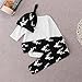 FEITONG Newborn Infant Baby Boy's Print Romper Tops+Long Pants +Hat