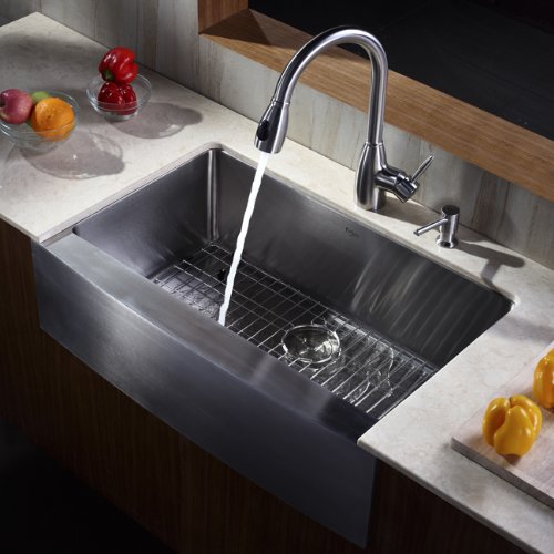 Kraus KBG-200-33 Bottom Grid, 29 11/16” x 15 11/16” x 1 3/8”, For KHF200-33