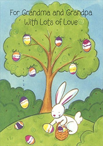 Easter Egg Tree &amp; Bunny: Grandparents - Easter Card by Freedom Greetings
