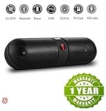Motexo Bluetooth Capsule ( Pill ) Speaker with FM | Pendrive SD card input | MP3 music player | Portable Device | Handsfree | Mic | Stereo speaker | mini Speaker | High Definition Audio Compatible with Android Devices capsule pill car outdoor speaker(1 year warranty)