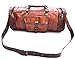 omansh Genuine Leather Menes Duffel Gym Bag Sports Weekend Bag Carry on Bag