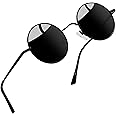 Joopin Hippie Round Sunglasses for Women Men Small Circle Sun Glasses Polarized UV400 Protection