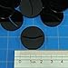 LITKO Paper Miniature Bases | Round | Circle | Slotted Paper Figure Holder | Compatible with Dungeons and Dragons | Game Card Stands (3mm Black Acrylic, 25mm)