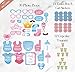 Gender Reveal Party Supplies (120 PCS) by Serene Selection, Baby Shower Decorations Kit, Confetti Pink Blue Balloons, Boy or Girl Banner, Cup Cake Toppers, Photo Booth Props, Tassels Set Pom Pom