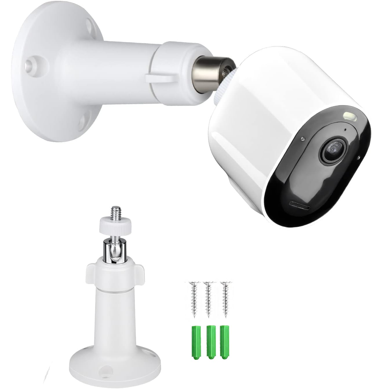 With Standard 1/4-inch-20 thread Security Camera Wall Mount Compatible with Arlo Pro 4,Arlo Ultra,Arlo Essential Spotlight,Ring Stick Up Cam Elite,Ring Stick Up Cam Plug in,Eufy 2/2C Security Cameras