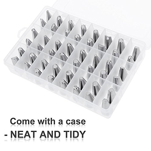 Vastar 54in1 Cake Decorating Tips Supplies, Professional Stainless