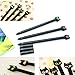 WEFOO Pack of 8 Cute Cartoon Kawaii Plastic Black Cat Gel Pen for Kids Children