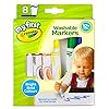 CRAYOLA-My-First-Washable-Markers-Pack-of-8 CRAYOLA MyFirst Washable Markers - Assorted Colours (Pack of 8) | Easy-Grip Markers Perfect for Toddlers Hands | Ideal…