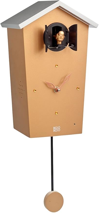 Kookoo Birdhouse Copper Modern Cuckoo Clock W 12 Natural Bird Voices Or Cuckoo Call Design Clock W Pendulum Natural Field Recordings By Jean Claude Roche Mermidahjera824