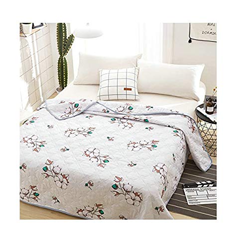 KFZ Quilt Comforter Cotton Bedspread Bedding Set Breathable Ultrasound Quilted Quilt HDD Twin Full Queen Popular Cartoon Design Adults Kids Baby 1pc (Sunny Flower,Pink, Twin, 59"x79")