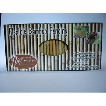 Amazon.com : Boedika 90175 Sustainable Rolled Tonkin Bamboo Pole Fence