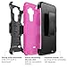 [ArmorXtreme] Case for LG G Vista 2 H740 Black/ Hot Pink [Combat Armor Heavy Duty Case with Holster] - [Rainbow Abstract]