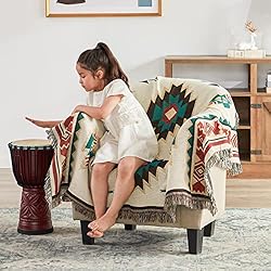 Touchat Native American Blanket Boho Throw Blanket