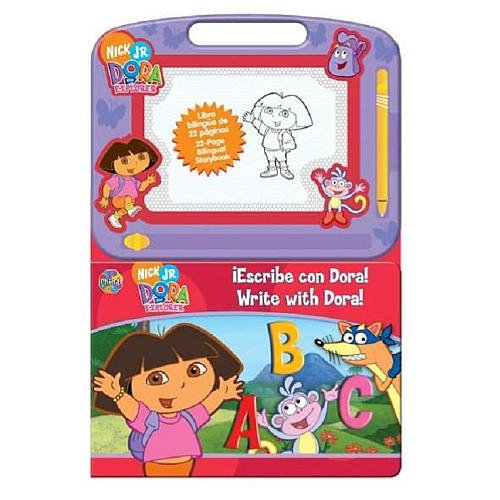 Dora The Explora Spanish Bi-Lingual Activity and Magnetic Pad
