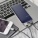 PURIDEA S5 7000mAh 2.1A Output Portable Charger, Dual USB Power Bank External Battery Backup Pack (2A Input Li-polymer Battery Banks) for Apple iPhone 5 6 Plus Samsung HTC Nokia LG Sony,Navy Blue
