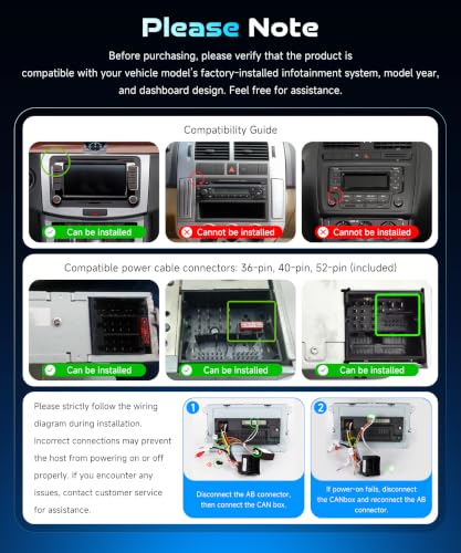 Motorsi Autoradio 4+64G con Carplay Wireless/Android Auto per VW Volkswagen Golf 5 6 Jetta Passat Tiguan Seat Touran Skoda ,con 9 “ HD Schermo Bluetooth/USB/Type-C/EQ,5G WiFi ,GPS ,telecamera