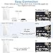 TV Antenna Indoor, JoyGeek Digital HD Antenna 160 Miles Long Range for HDTV, Amplified Home Amping Antenna with Amplifier Signal Booster Signal Wave Support 4K UHF VHF Local Channels 16.5ft Coax Cable