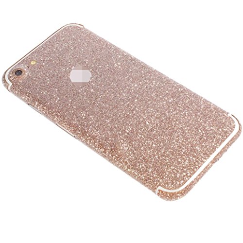 Case Cover For iPhone, Anshinto Bling Full Body Wrap Decal Glitter Sticker Film For iPhone 7 4.7Inch & 7 Plus 5.5Inch (Rose Gold, For iPhone 7Plus 5.5Inch)