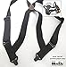 Holdup Airport Friendly/No Buzz Suspenders for Men (Black 1 1/2