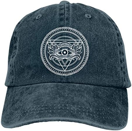 SLISL EIEI Eye of Providence Adjustable Baseball Caps Denim Hats Cowboy Sport Outdoor