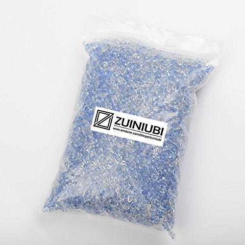 ZUINIUBI 500g Transparent And Blue Color Pebble Turtle Fish Tank Sand Glass Beads Sand Rocks Aquarium Decoration Ornament Stone Landscape 1-3mm - Thumbnail 6