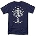 Popfunk Lord of The Rings Tree of Gondor T-Shirt and Stickers, Small (Navy)