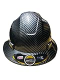 Fiberglass Hard Hat Black/silver ( Cool Air Flow)