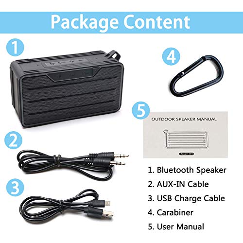 zosam portable bluetooth speaker