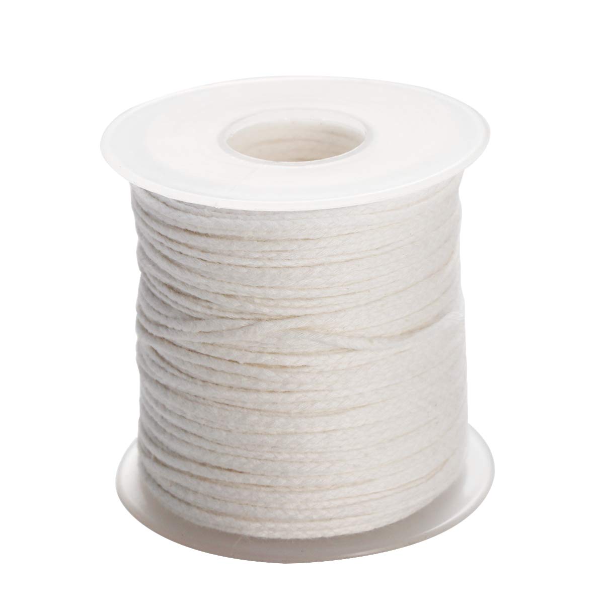 Artibetter 1 Roll Candle Wicks Braided Cotton Wick Spool Candle Line Pre-Waxed Cotton Threads for DIY Craft Candle Making (White)