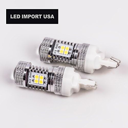 Led Import USA Super Bright 3030 Chipsets 7440 7441 7443 7444 992 LED Bulbs with Projector , Pure white